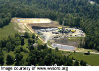 aerial view of well