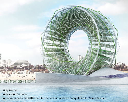 Alexandru Predonu, Ring Garden, algae, algae bioreactor, LAGI2016, Santa Monica, desalination plant
