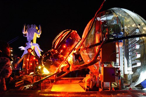 Alliance Earth, Burning Man, AfrikaBurn, South Africa, Jeffrey Barbee, Dung Beetle, pyrolysis, waste-to-energy, plastic waste, public art, biofuel