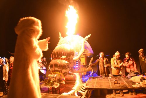 Alliance Earth, Burning Man, AfrikaBurn, South Africa, Jeffrey Barbee, Dung Beetle, pyrolysis, waste-to-energy, plastic waste, public art, biofuel