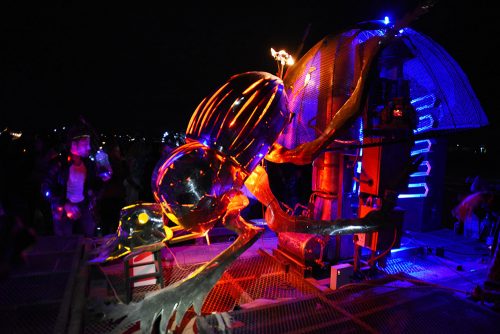 Alliance Earth, Burning Man, AfrikaBurn, South Africa, Jeffrey Barbee, Dung Beetle, pyrolysis, waste-to-energy, plastic waste, public art, biofuel