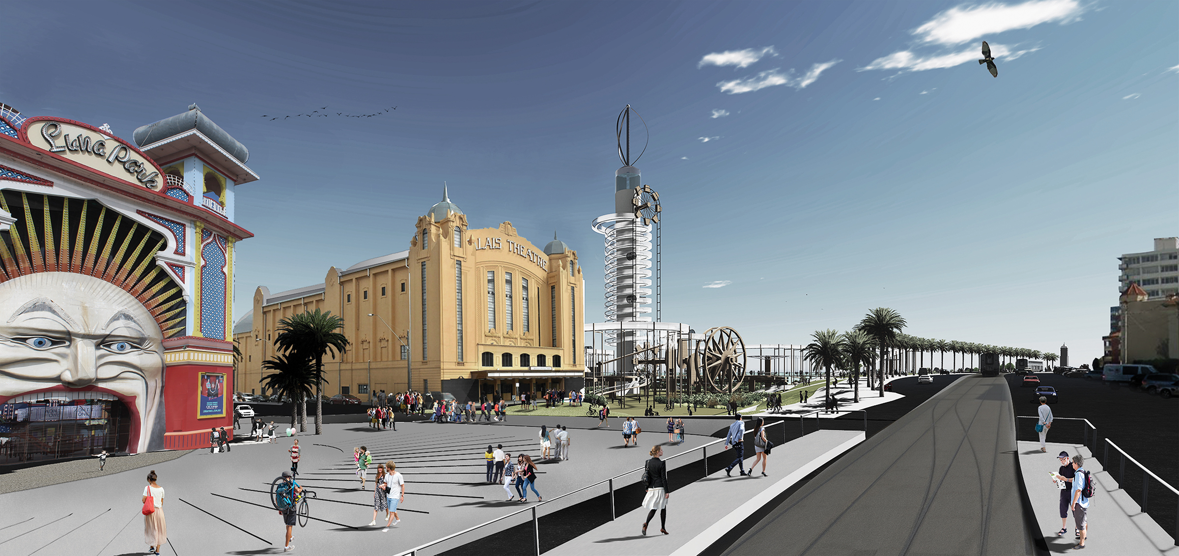 St Kilda Triangle, LAGI 2018, renewable energy, energy tech, clean tech, City of Port Phillip, land art generator initiative, Melbourne, Australia