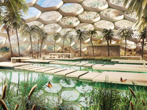 Baharash Architecture, biodomes, UAE, solar, wind, renewables, bioclimatic design, green design, eco-tourism, renewable energy, recycling, greywater recycling, prefabricated design, passive cooling, Baharash Bagherian, sustainable architecture