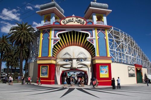 St Kilda, Luna Park, City of Port Phillip, Melbourne, Victoria, Australia, stock photography, entertainment, travel, attractions