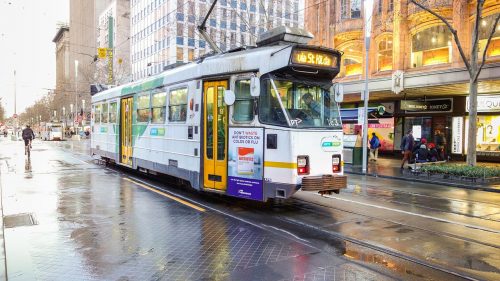 St Kilda, Melbourne, Victoria, stock photography, public transportation, Australia, City of Port Phillip