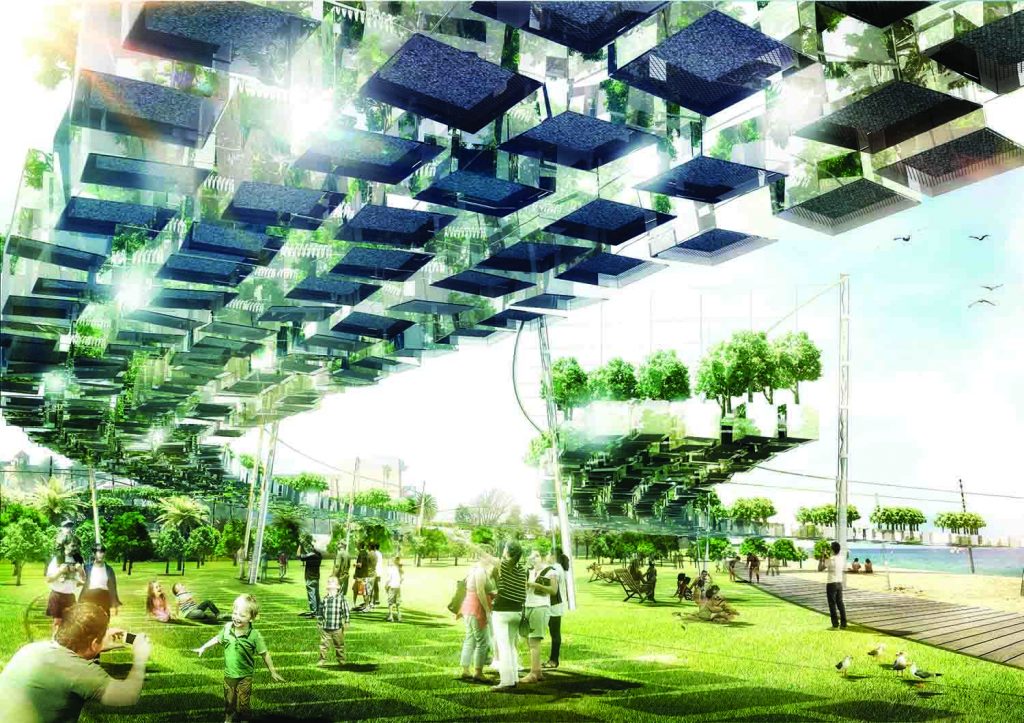 2000 MURNONGS, LAGI 2018, landscape architecture, renewable energy, wind energy, piezoelectricity, Windbelt, St Kilda Triangle, City of Port Phillip, Melbourne, Australia, design competition