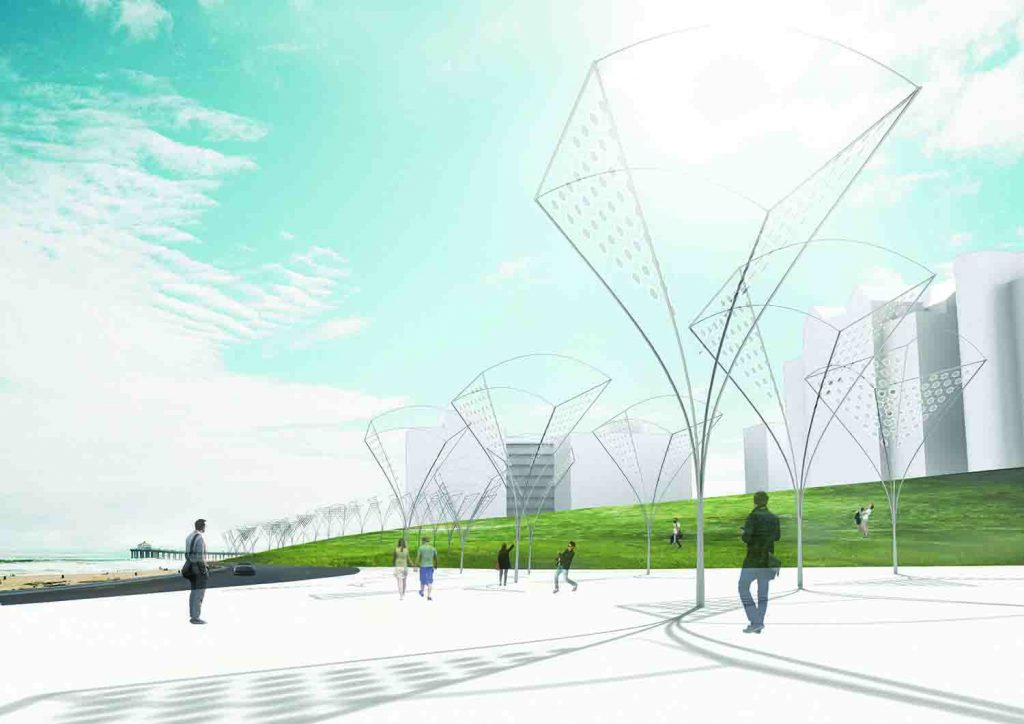 EN-Visible Wing, Binghua Chen, organic photovoltaic (OPV), solar energy, renewable energy, public art, St Kilda Triangle, City of Port Phillip, Melbourne, Victoria, Australia