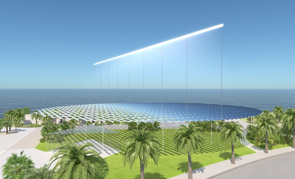 Sun Ray, Antonio Maccà, LAGI 2018, LAGI 2018 Melbourne, solar, solar art, land art generator initiative, renewables, green design, energytech