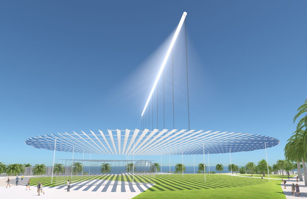 Sun Ray, Antonio Maccà, LAGI 2018, LAGI 2018 Melbourne, solar, solar art, land art generator initiative, renewables, green design, energytech