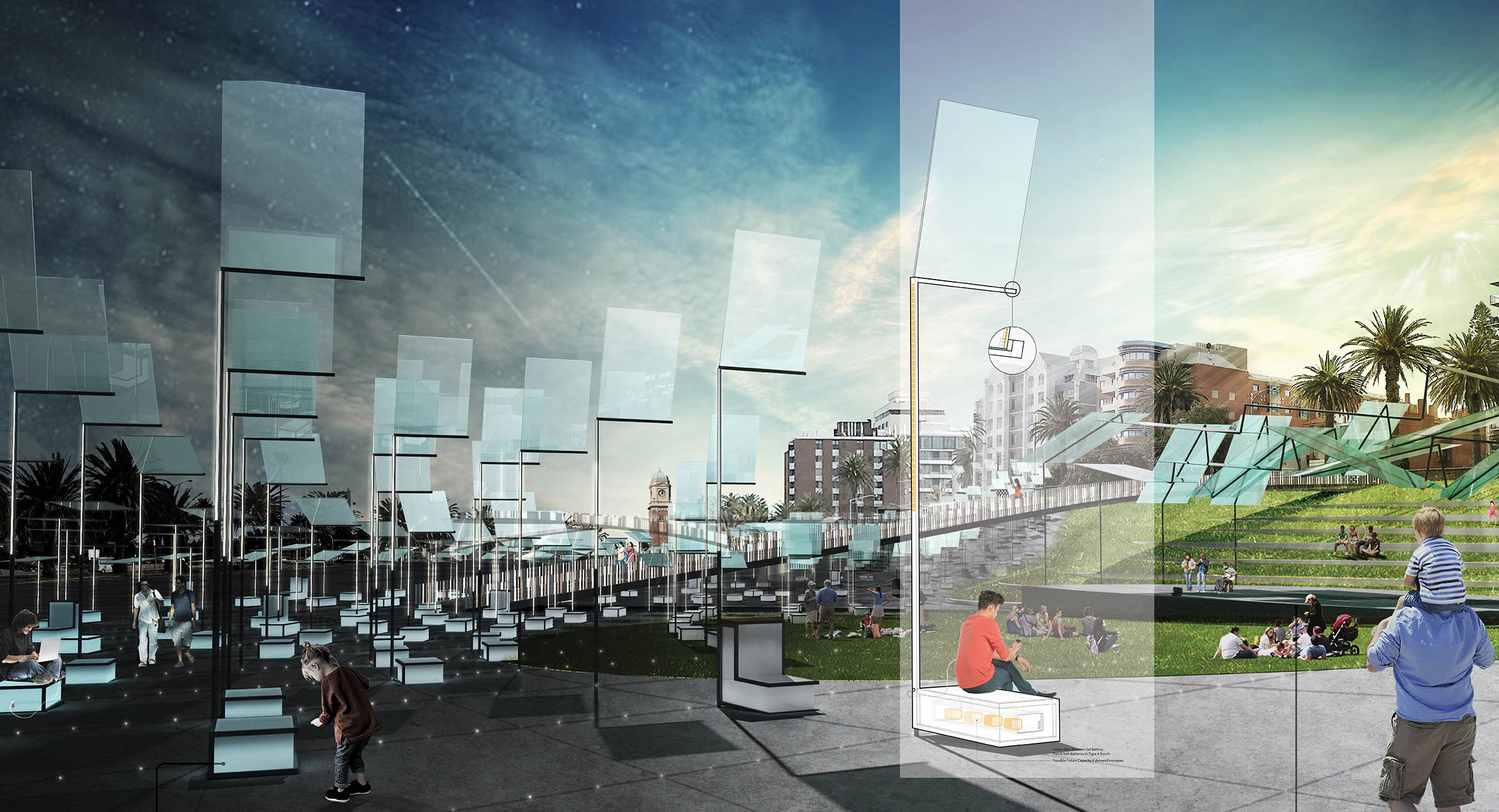 St Kilda Triangle, LAGI 2018, renewable energy, energy tech, clean tech, City of Port Phillip, land art generator initiative, Melbourne, Australia