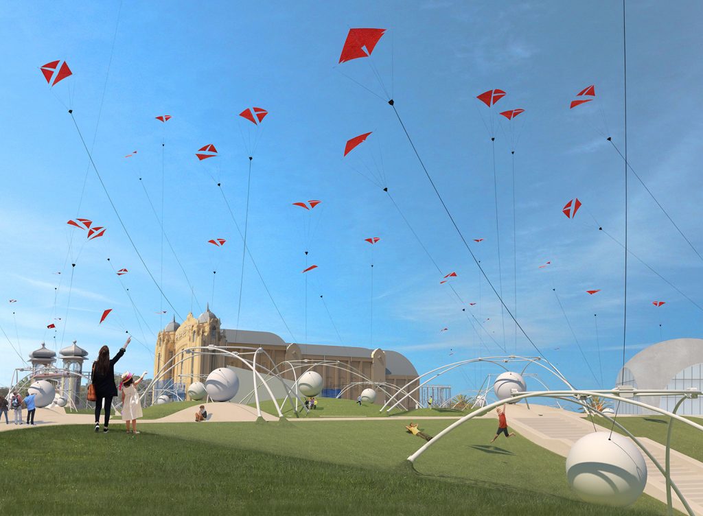 UNWIND, LAGI 2018, land art generator initiative, st kilda, city of port phillip, melbourne, australia, renewable energy, high altitude wind turbine, kite power, wind energy, airborne wind energy systems, clean energy, public art