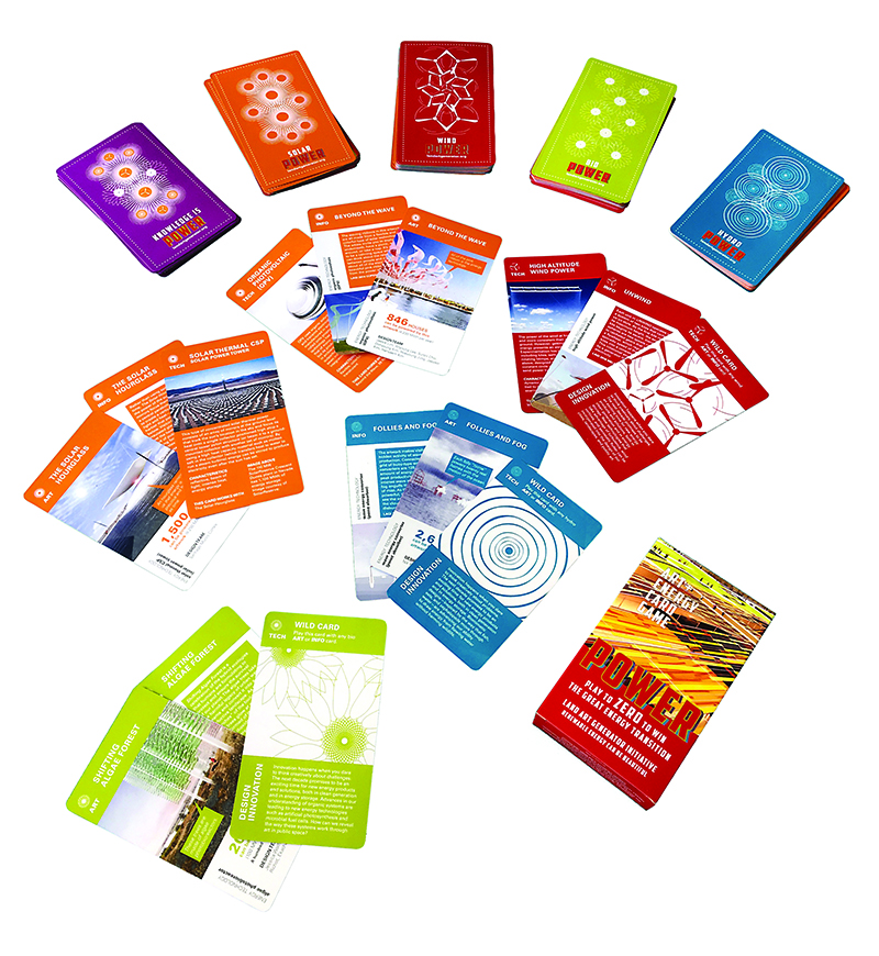 Art + Energy cards, energy art game, renewable energy, solar, wind, renewables, clean tech, educational materials, public art, energy tech