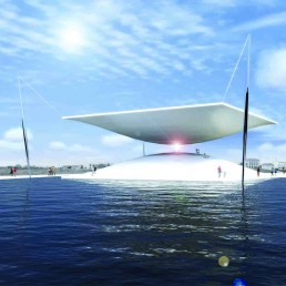 The Solar Hourglass, solar power, Copenhagen, LAGI2014, LAGI, Land Art Generator Initiative, green design, sustainable design, renewable energy, clean tech, energy art, concentrated solar power