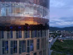 solar, dye-sensitized solar cell, DSC, DSCC, renewable energy, cleantech, green design, science tower, Graz, Austria, H.Glass, renewables, BIPV, Michael Grätzel