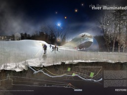 renewable energy, LAGI, LAGI Willimantic, Connecticut, solar, public art, design competition, winning LAGI Willimantic design, connecticut, willimantic whitewater partnership, Rio Iluminado