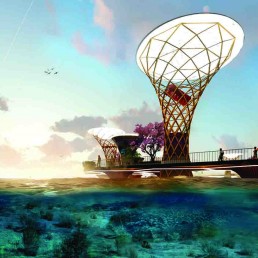 The Canopy, LAGI 2018, solar energy, wind energy, tidal energy, rainwater harvesting, energytech, st kilda triangle, city of port phillip, melbourne, green design, Australia