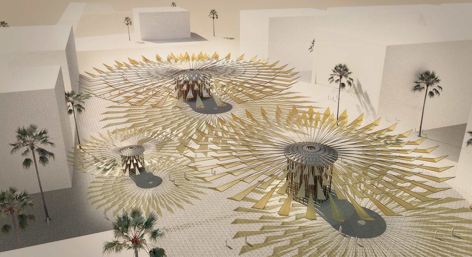 Sun Flower Performs a Dance of Solar Energy Storage - Land Art Generator