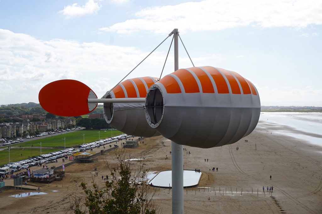 WindNest, by Trevor Lee, at SEE MONSTER on September, 2022. Photo by Trevor Lee.