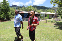 Seru Lasa and Young Kang in Marou Village.