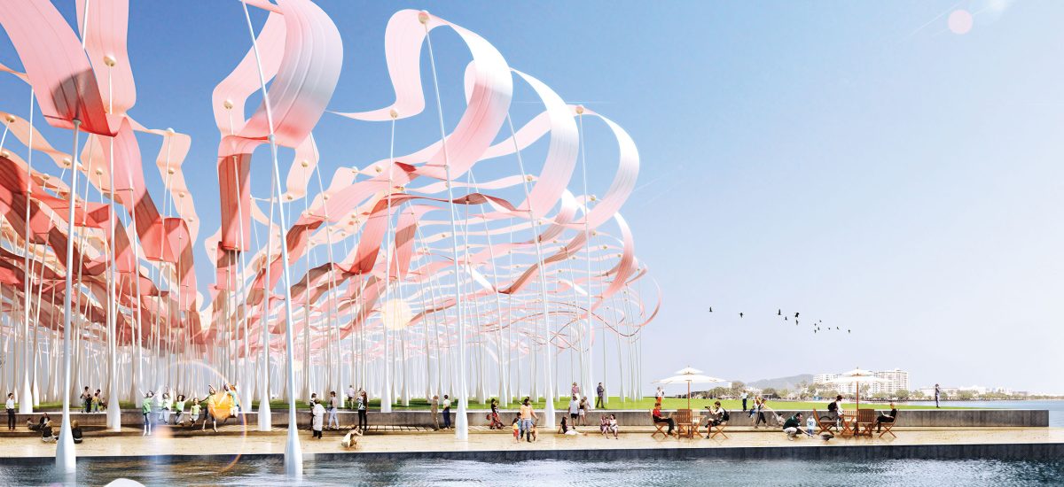 Beyond the Wave, a submission to LAGI 2014 Copenhagen Jaesik Lim, Ahyoung Lee, Sunpil Choi, Dohyoung Kim, Hoeyoung Jung, Jaeyeol Kim, Hansaem Kim (Heerim Architects & Planners) Energy Technologies: organic thin film Annual Capacity: 4,229 MWh