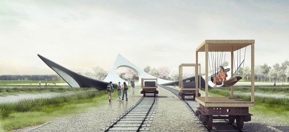 The artwork supports a thriving social ecosystem that in turn supports the natural ecosystem while reinforcing the paths and viewsheds of this contemporary park.