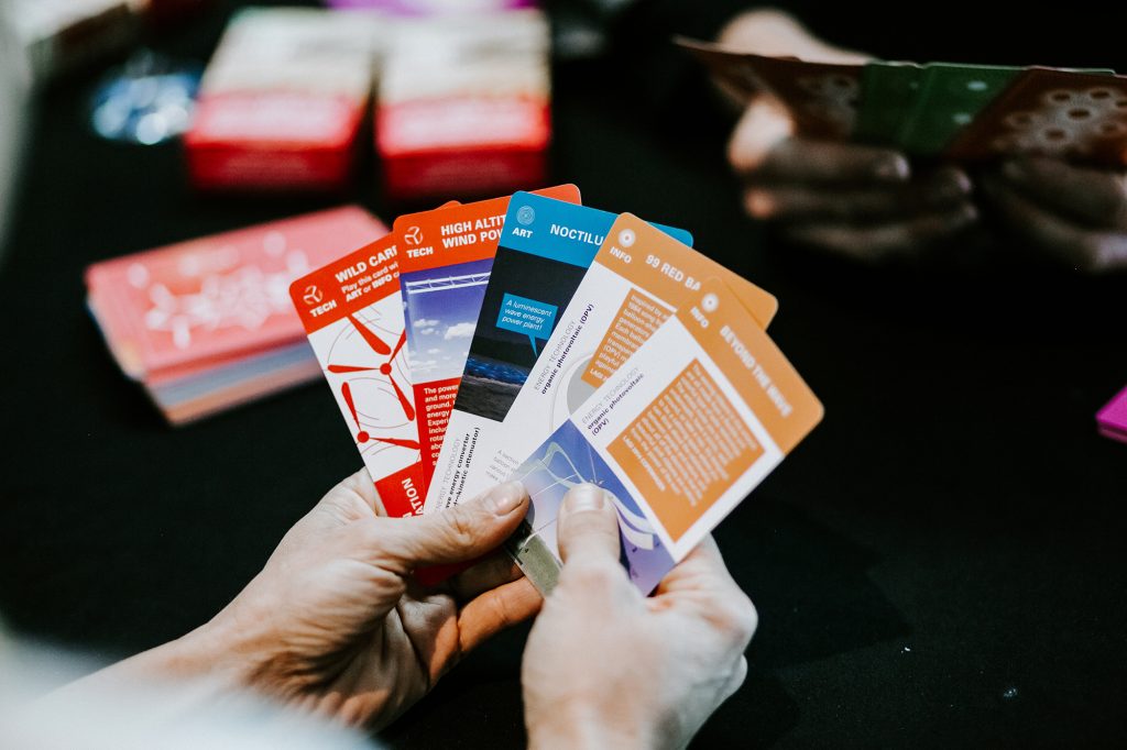 The twenty-three stunning artworks that are featured on these cards have the benefit of providing clean energy to the city.