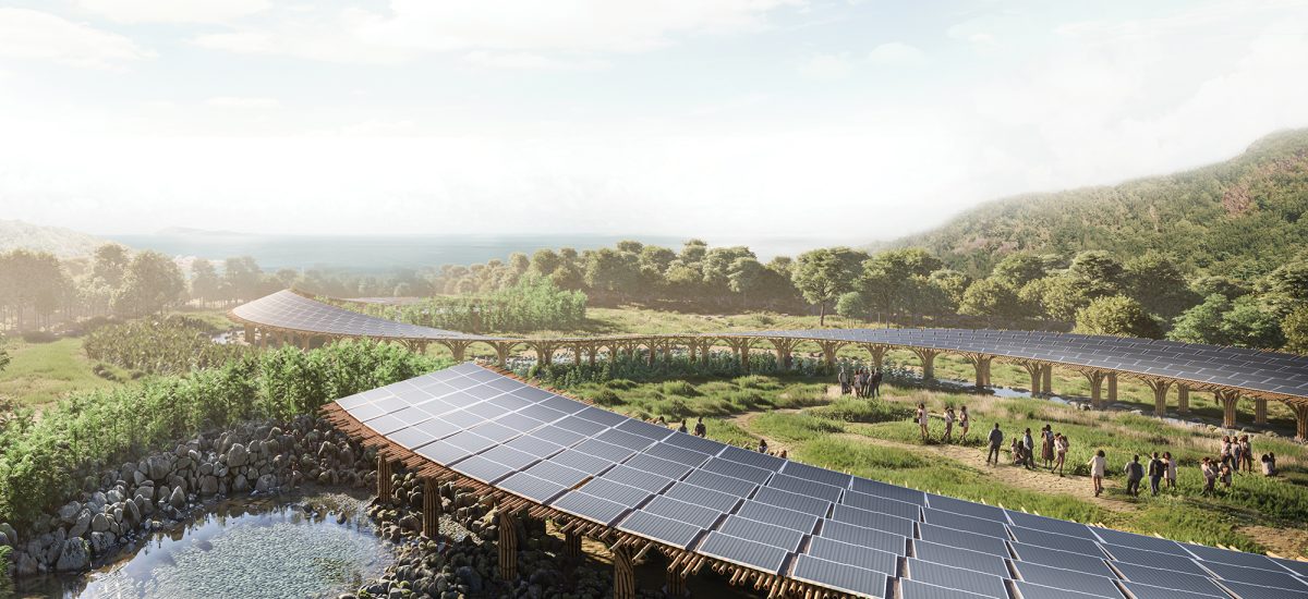 Unleashing the Vanua Unleashing the Vanua by Jisoo Kim, Seung Hyo Chang, and Jisoo Kim (United States) incorporates solar photovoltaic, constructed wetlands, and stormwater harvesting with modular UV purification system to produce 130 MWh of electricity and 1.2 million liters of filtered water each year. A submission to LAGI 2025 Fiji, held in collaboration with the Village of Marou.