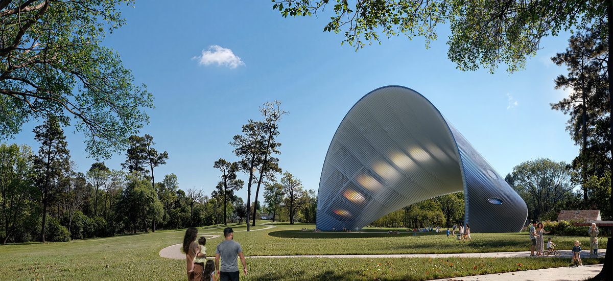 The Arch keeps track of the sun as it moves across the sky, engaging visitors with a magical light display within a comfortably shaded outdoor space.